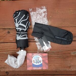 NEW Starbucks Reserve EMPIRE STATE BUILDING Umbrella COF FLWR BLK